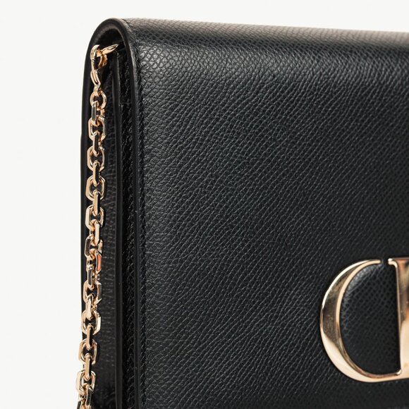 Christian Dior 30 Montaigne Black Leather 2-in-1 Pouch - Picture 10 of 15